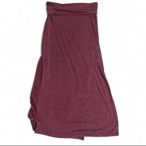 Fold over maxi skirt